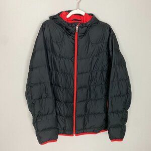 Spyder Goose Down Winter Puffer Jacket Coat Mens XL Black